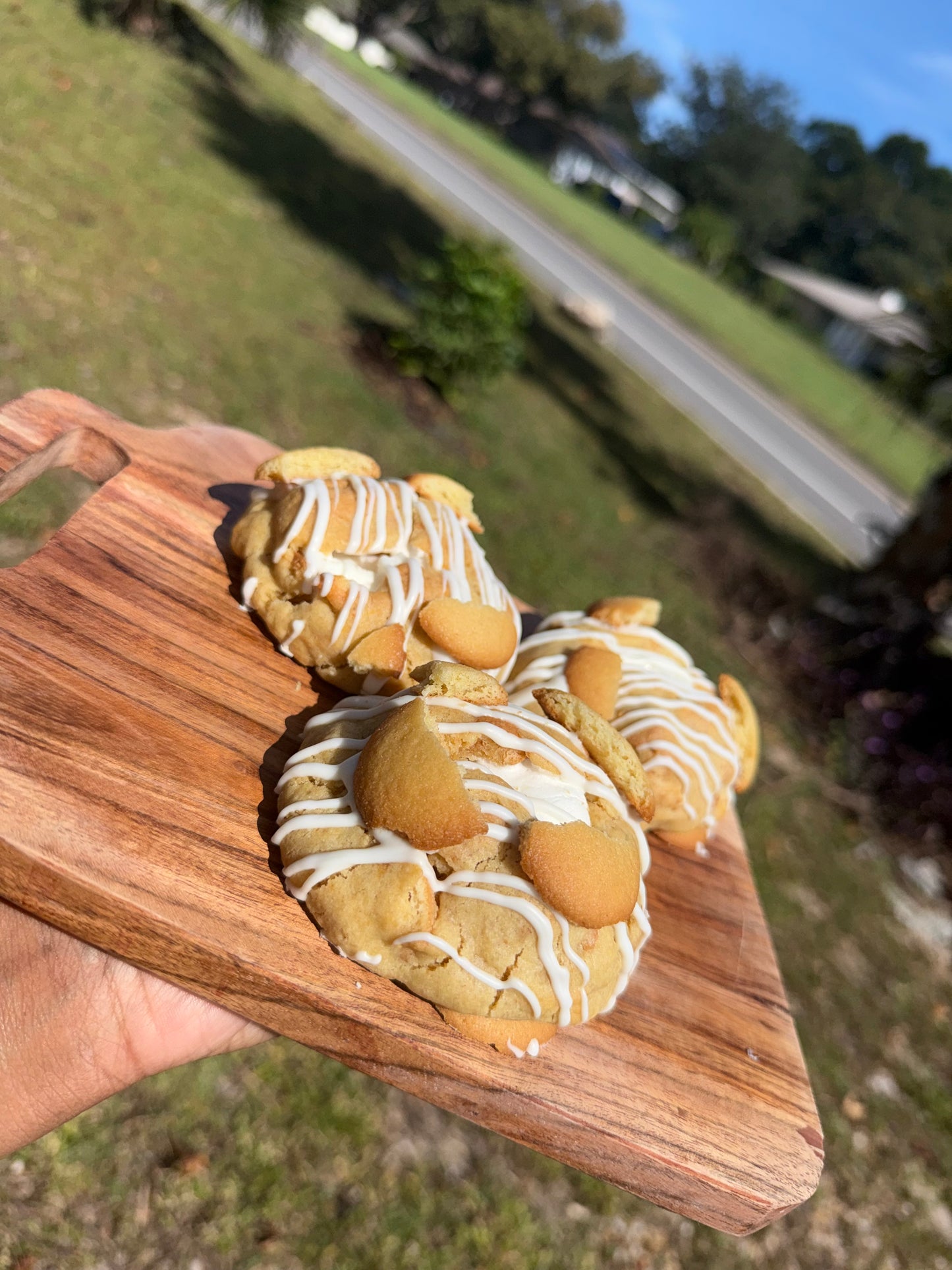 Banana pudding s’mores cookies