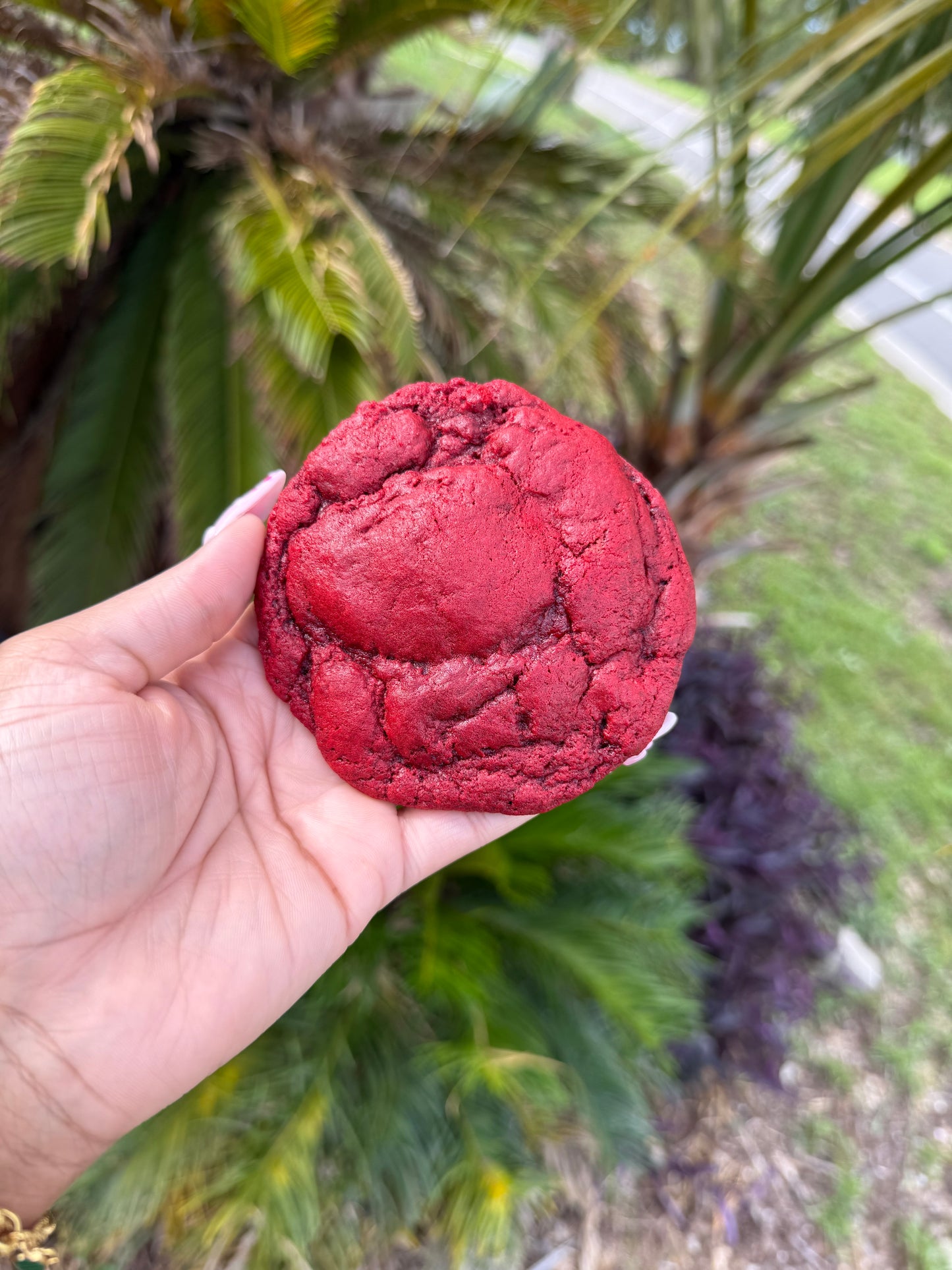 Red velvet chipless cookies