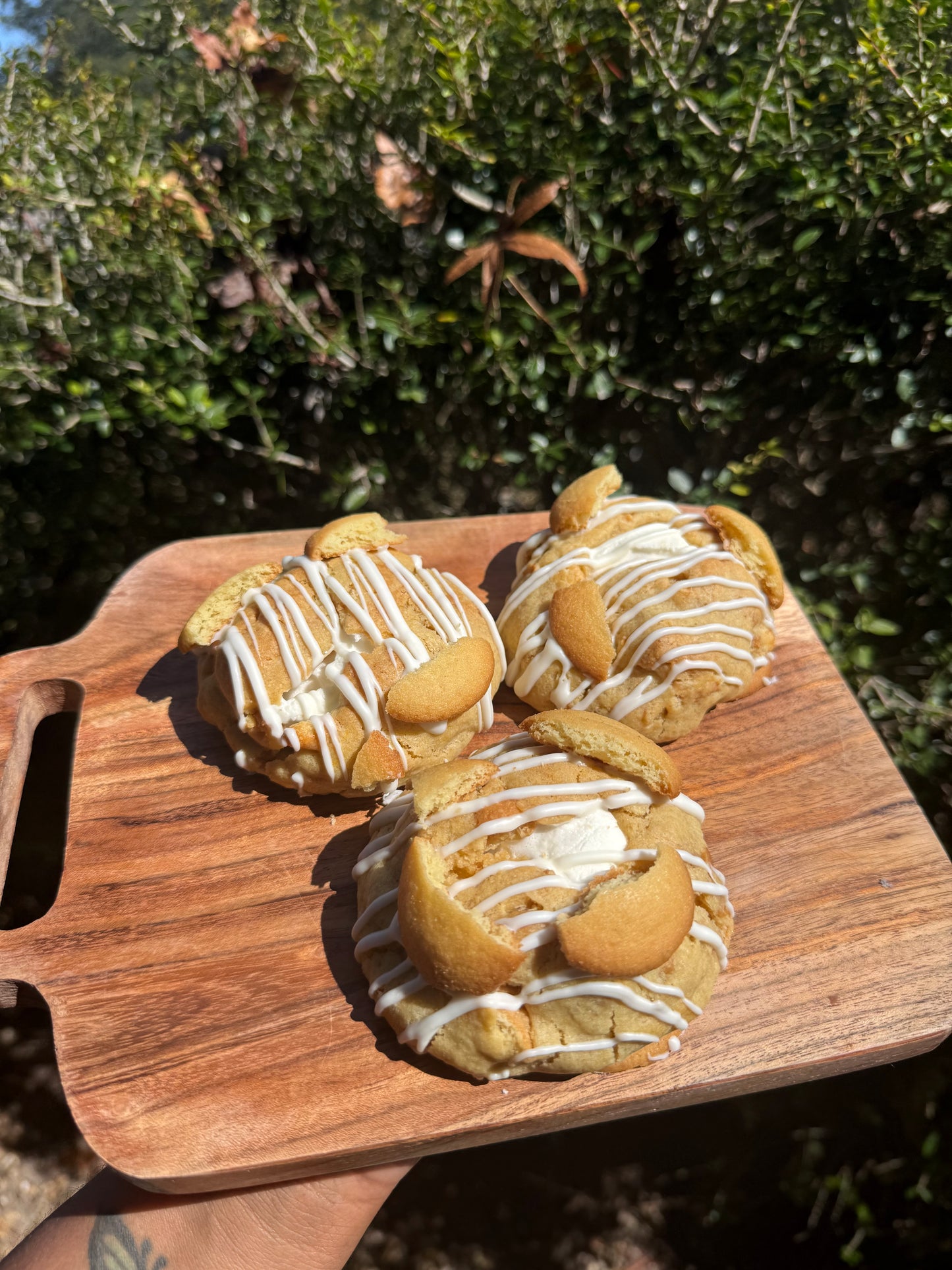 Banana pudding s’mores cookies