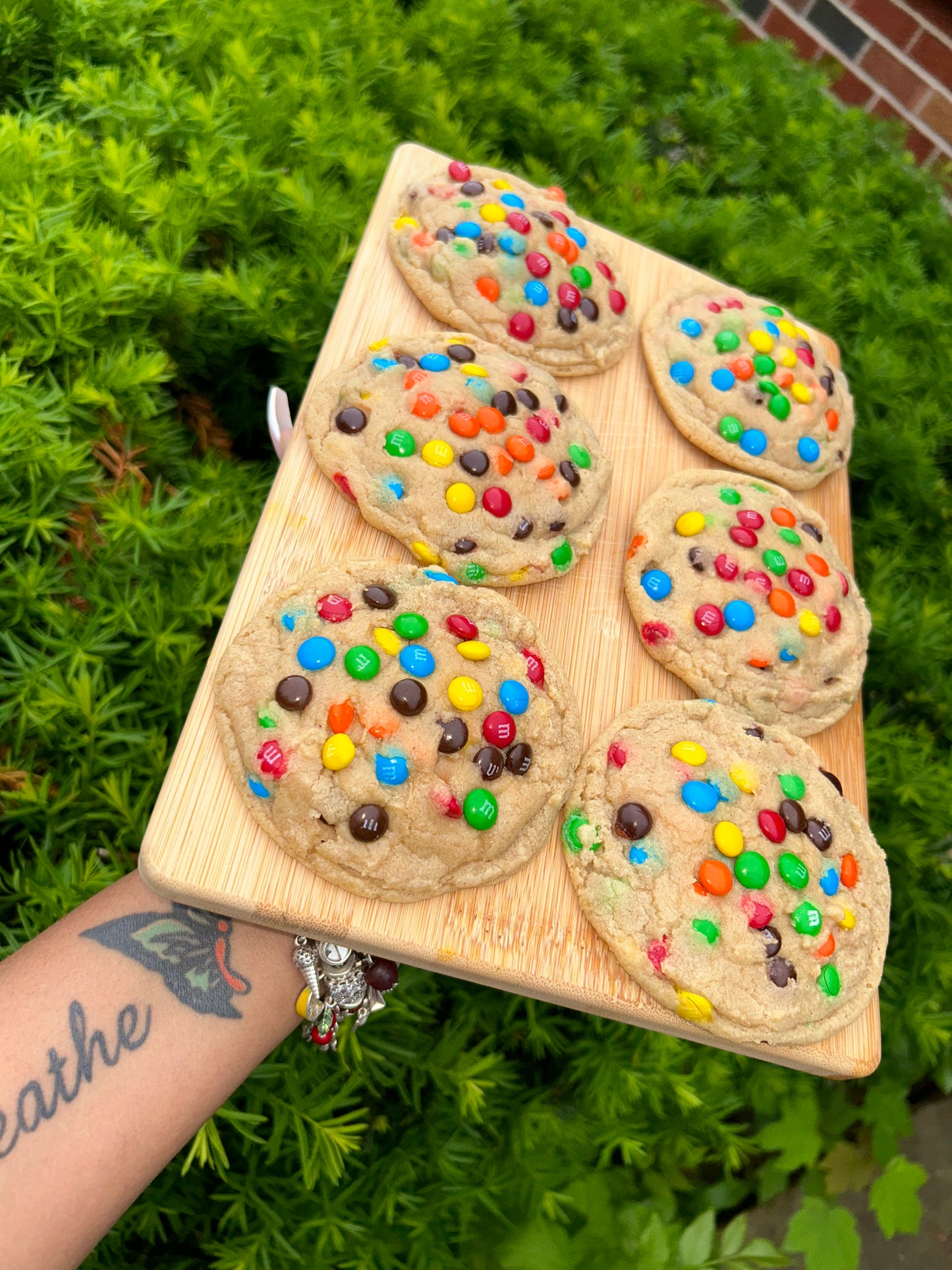 M&M’s chocolate chip cookies